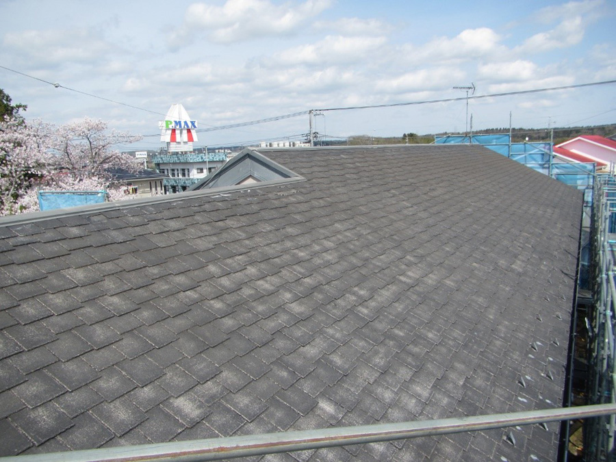 屋根洗浄後の屋根の写真